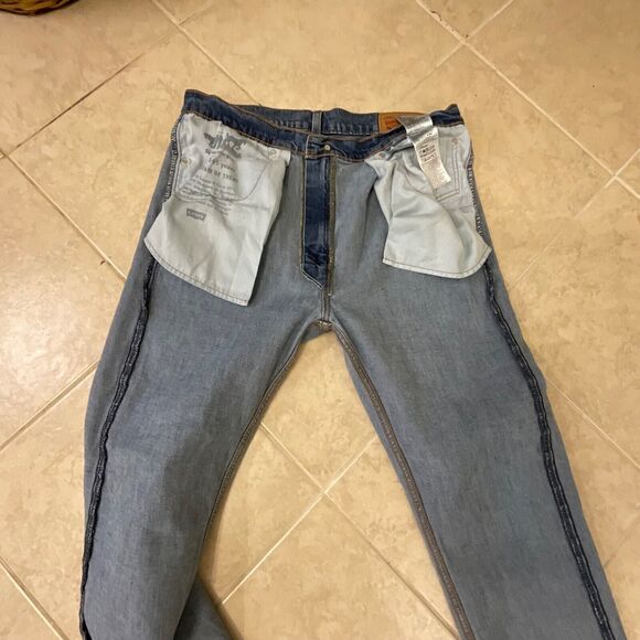 Levi's 505 Jeans Men's actual 34x30” Straight Leg Blank Red Tag - Picture 16 of 16